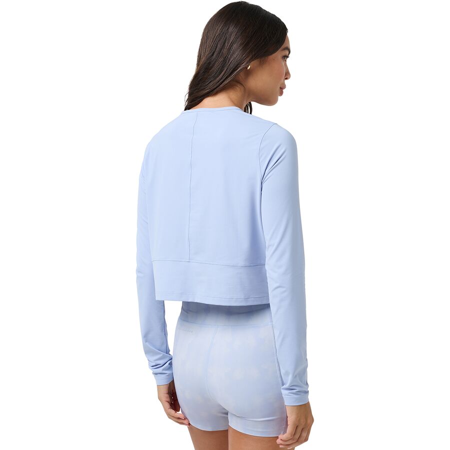 TravisMathew Moveknit Solstice Long-Sleeve Top - Women's Brunnera Blue