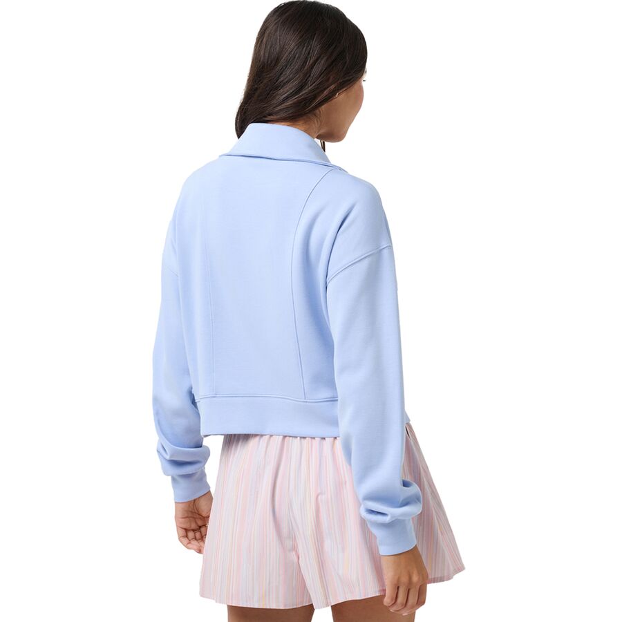 TravisMathew Skyloft Soft 1/2-Zip Pullover - Women's Brunnera Blue