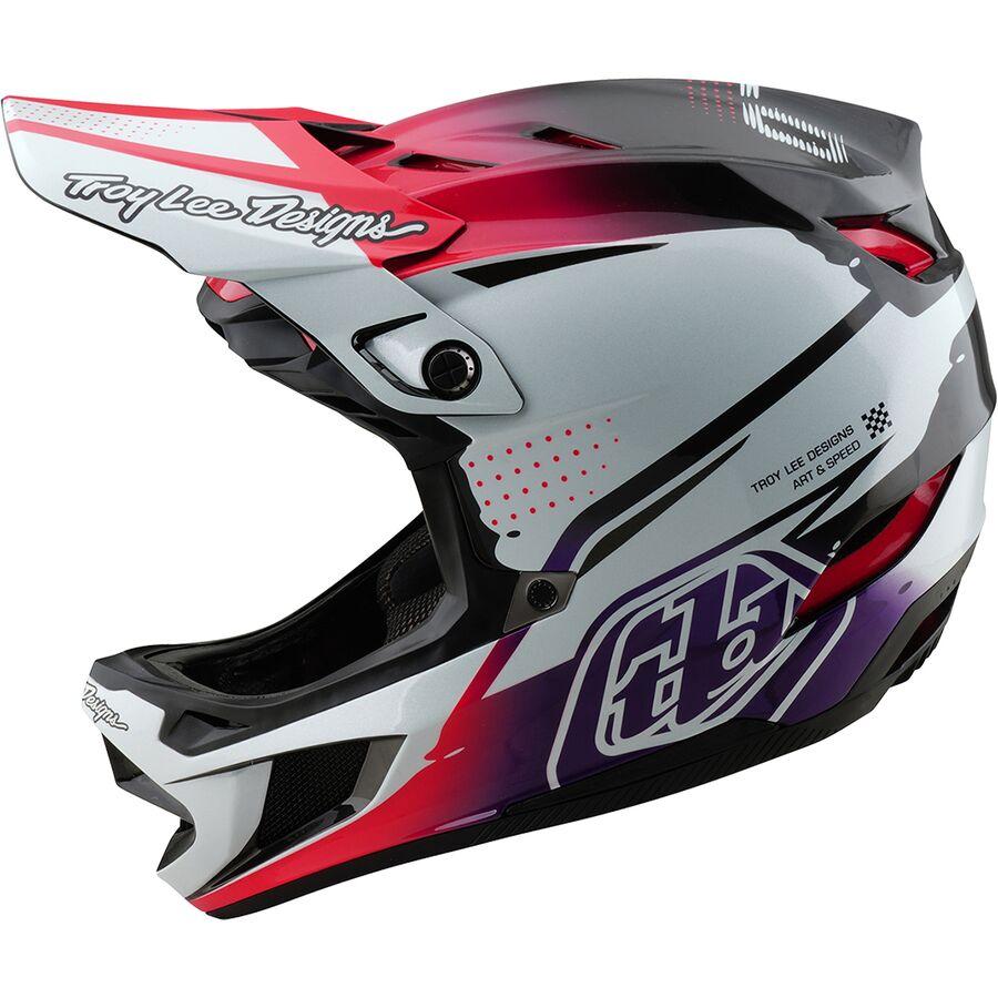 Troy Lee Designs D4 Carbon Mips Helmet Drip White