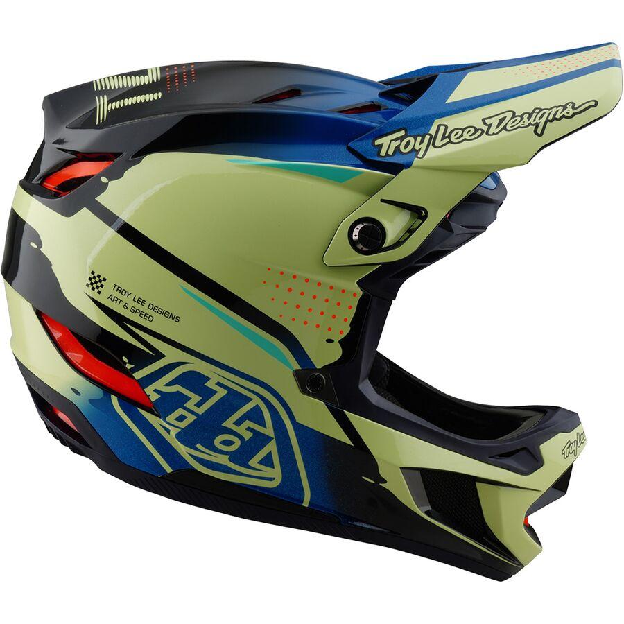 Troy Lee Designs D4 Composite Mips Helmet Drip Glo Yellow