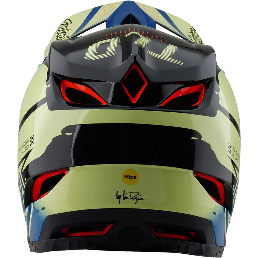 Troy Lee Designs D4 Composite Mips Helmet Drip Glo Yellow
