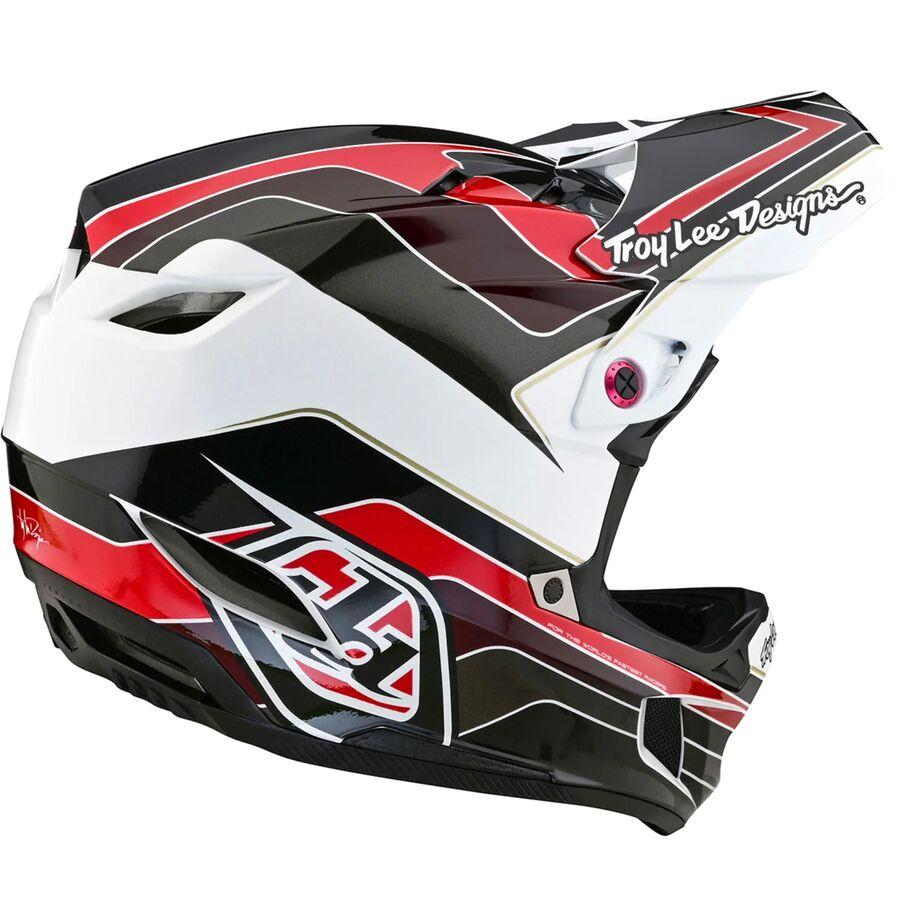 Troy Lee Designs D4 Polyacrylite Helmet Block Charcoal/Red