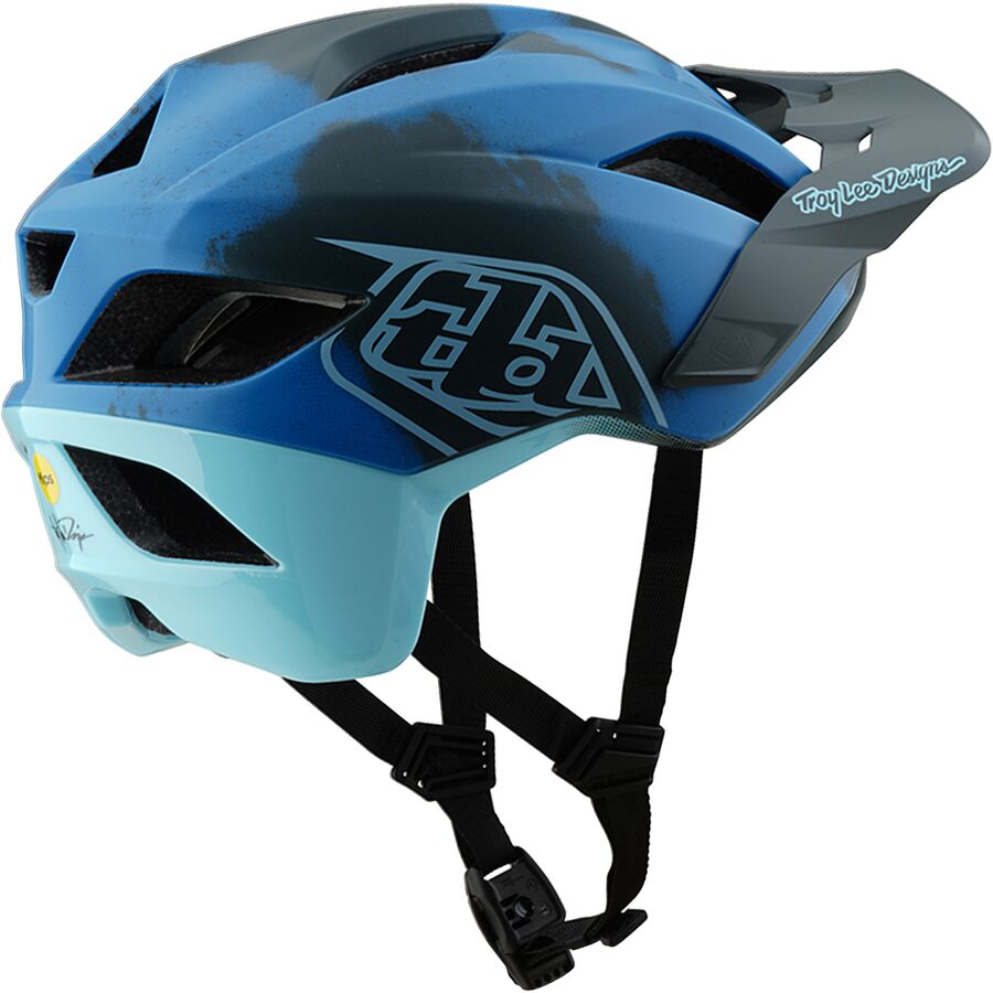 Troy Lee Designs Flowline SE Mips Helmet Badge Blue