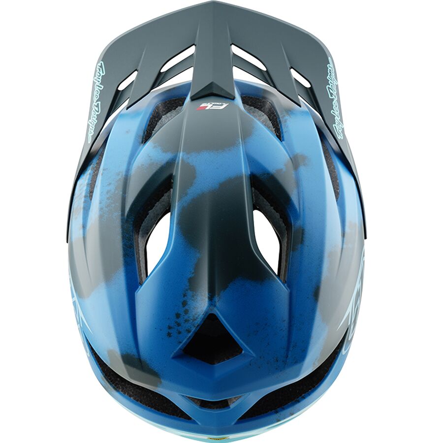 Troy Lee Designs Flowline SE Mips Helmet Badge Blue