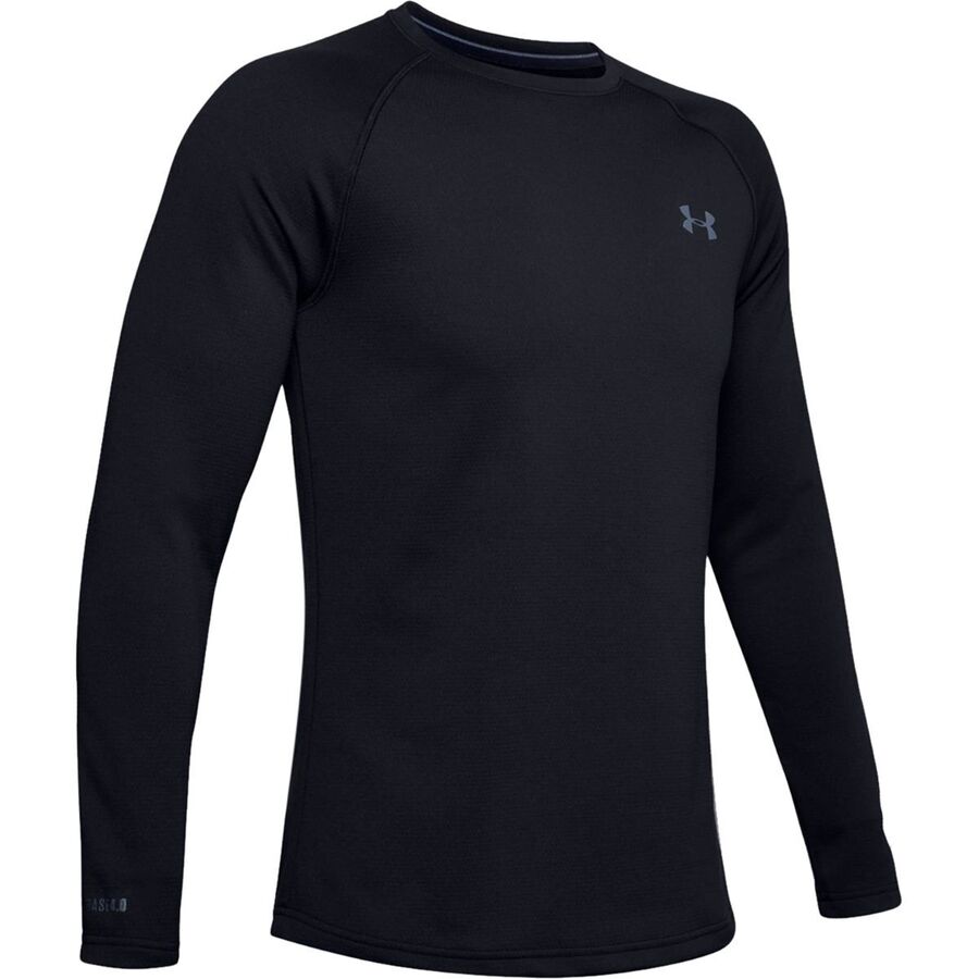 Under Armour Base 4.0 Crew - Men's Black/School Bus