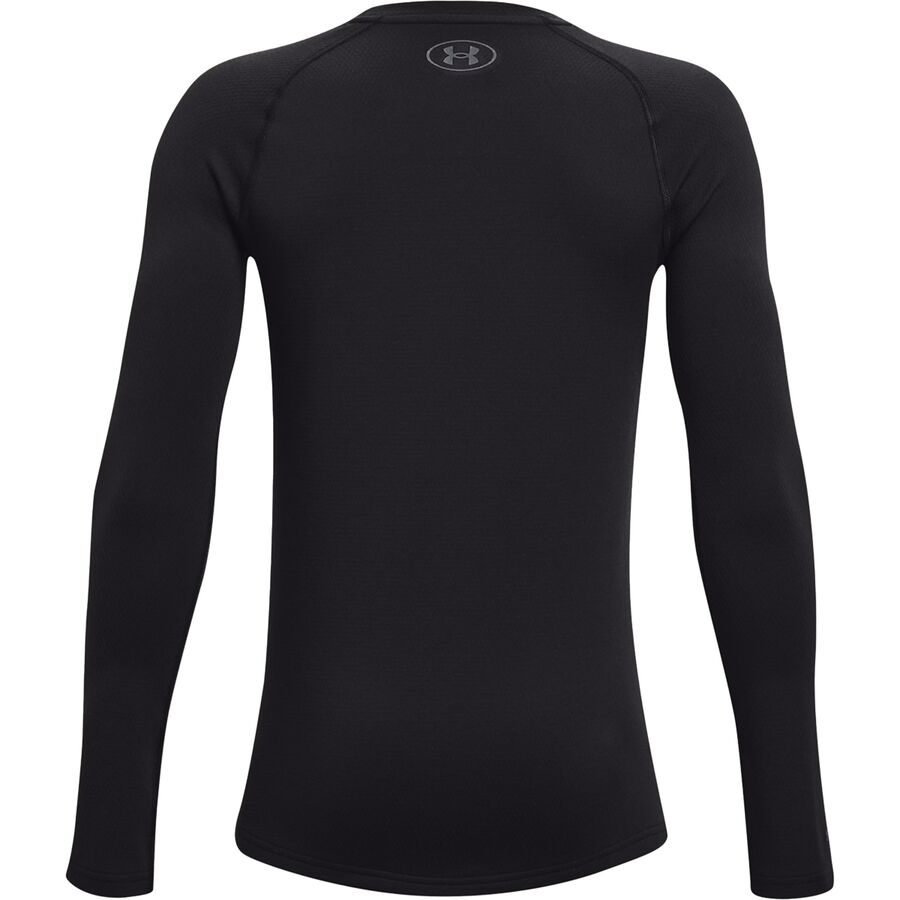 Under Armour Base 4.0 Crew Shirt - Boys' Black/Pitch Gray