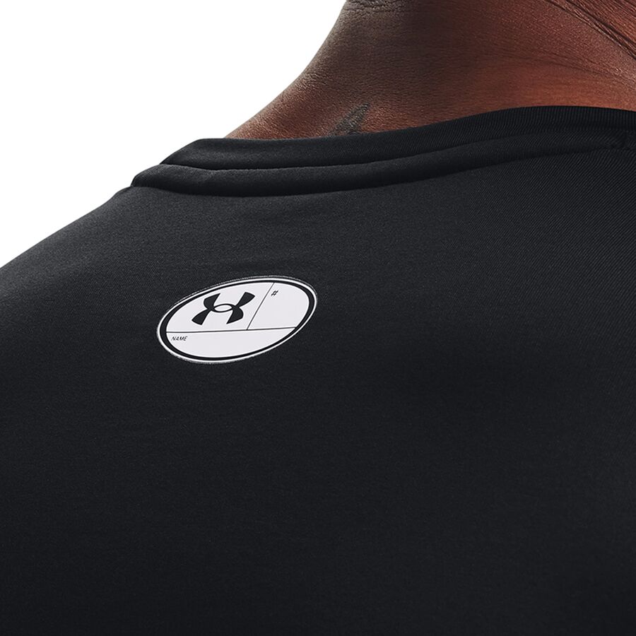 Under Armour Coldgear Armour Fitted Crew Top - Men's Black/White