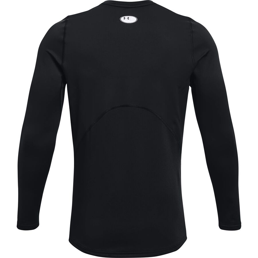 Under Armour Coldgear Armour Fitted Crew Top - Men's Black/White