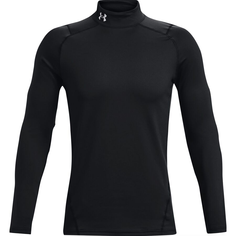 Under Armour Coldgear Armour Fitted Mock Top - Men's Black/White
