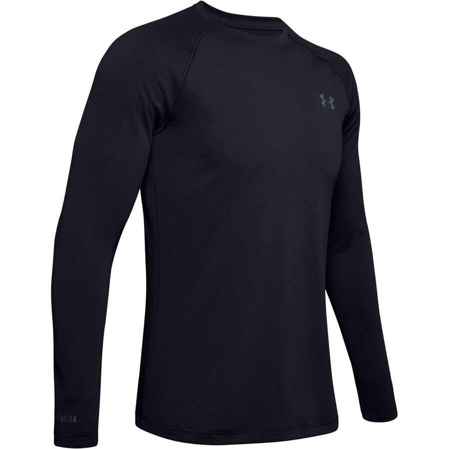 Under Armour Packaged Base 2.0 Crew Top - Men's Black/Pitch Gray