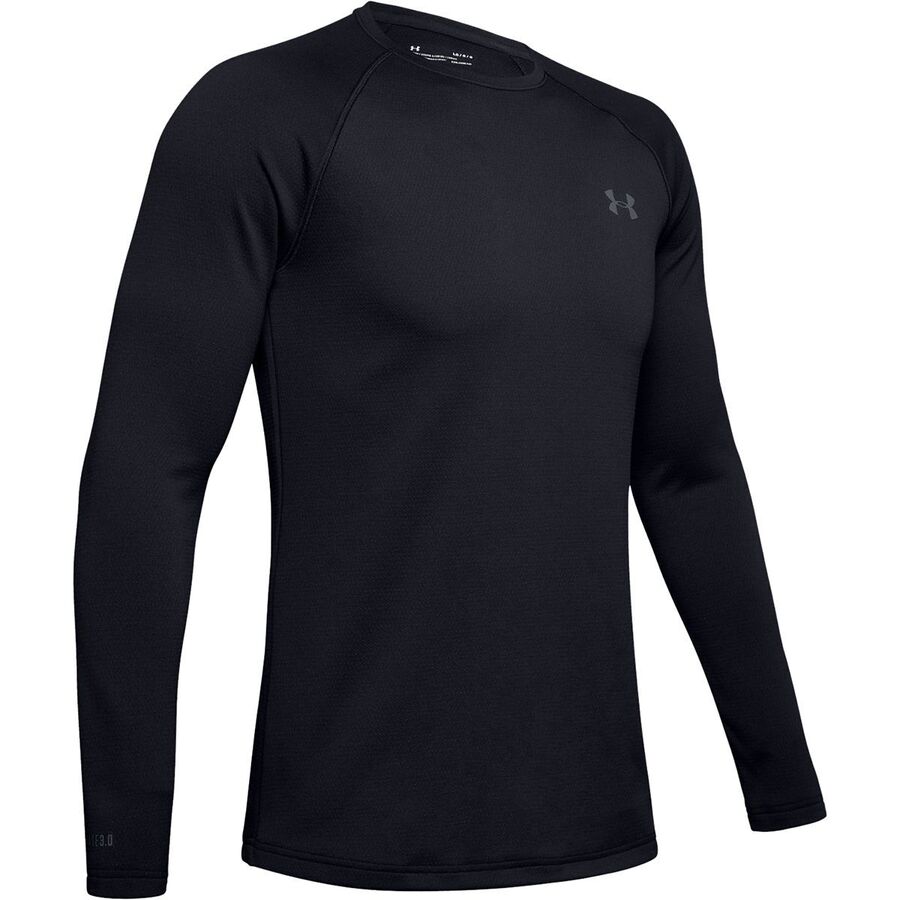 Under Armour Packaged Base 3.0 Crew Top - Men's Black/Pitch Gray