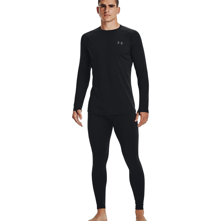 Under Armour Packaged Base 3.0 Hooded Top - Men's Black/Pitch Gray