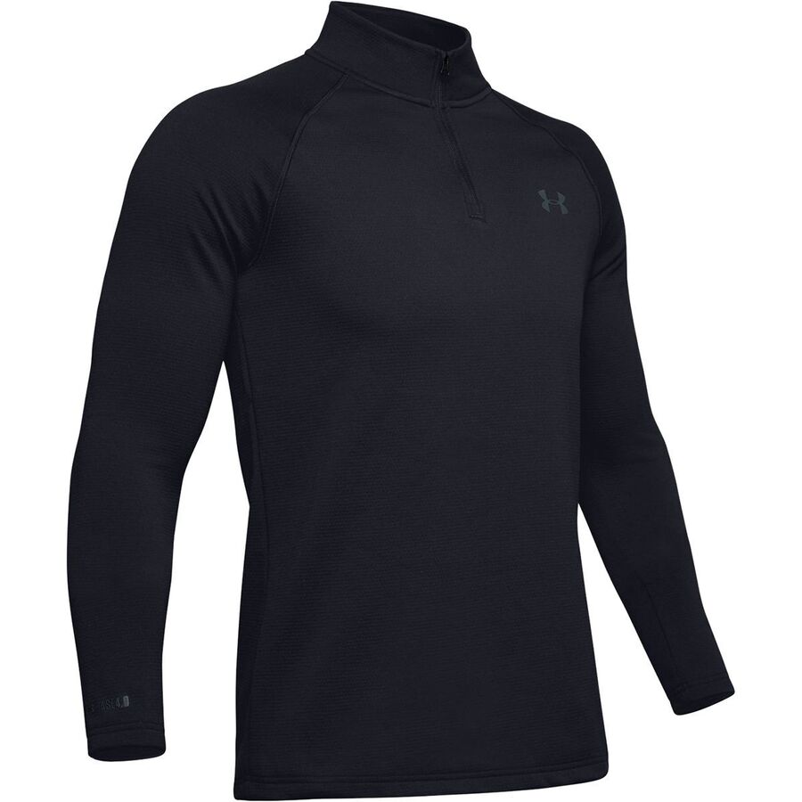 Under Armour Packaged Base 4.0 1/4-Zip Top - Men's Black/Pitch Gray