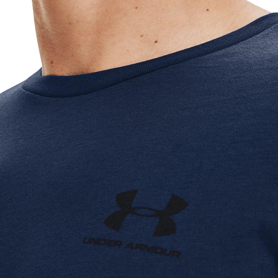 Under Armour Sportstyle Left Chest Short-Sleeve Shirt - Men's Academy/Black
