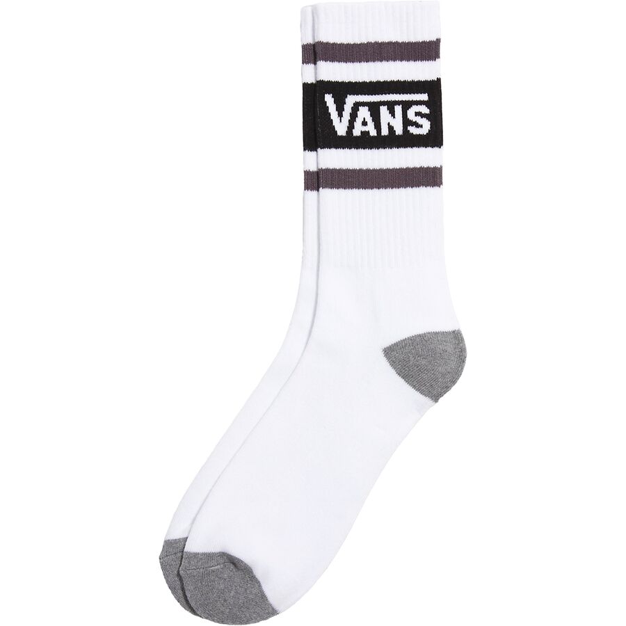 Vans Drop V Crew Sock - Men's Black/Asphalt