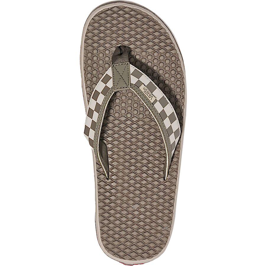Vans LA Costa Lite Flip Flop - Men's Checkerboard Bungee Cord