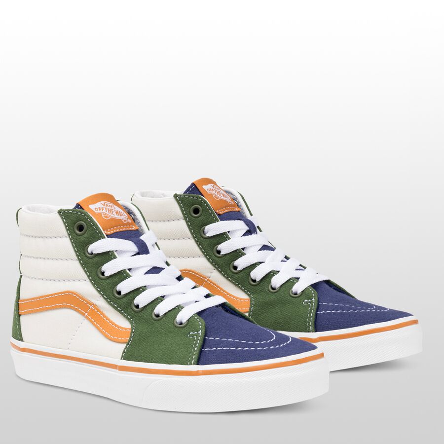 Vans Sk8-Hi Lace Skate Shoe - Kids' Multi/True White