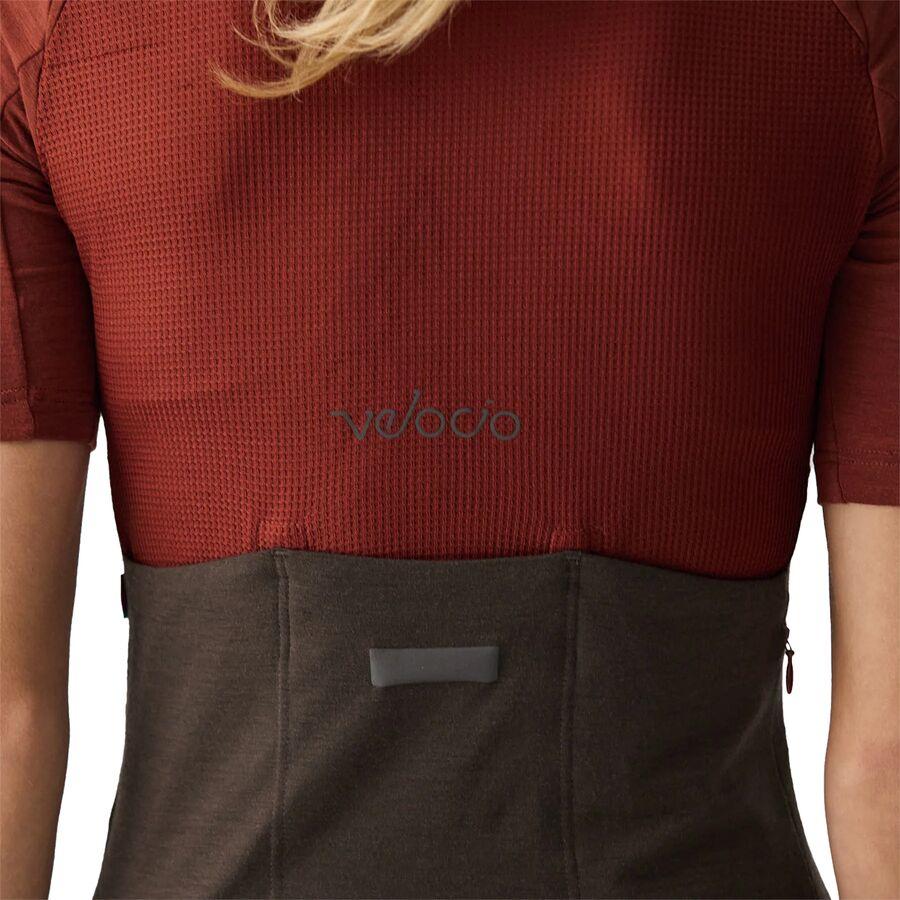 Velocio Merino LUXE Colorblock Jersey - Women's Paprika/Olive