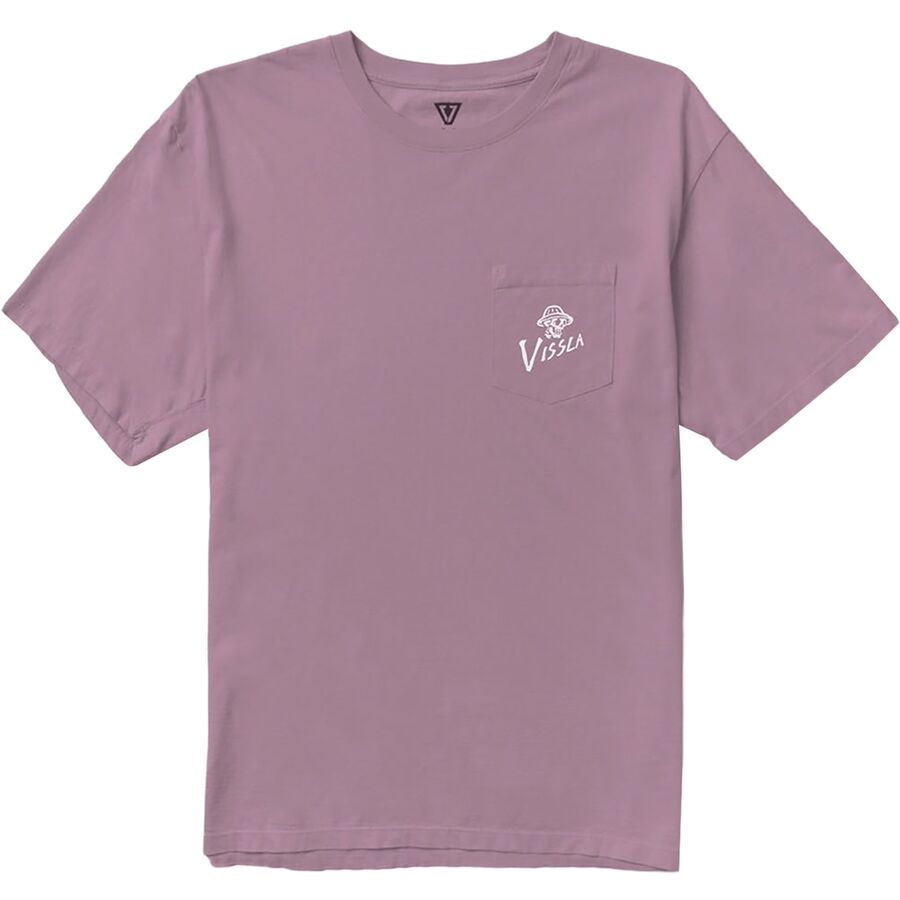 Vissla Brain Bucket Premium Organic PKT T-Shirt - Men's Plum