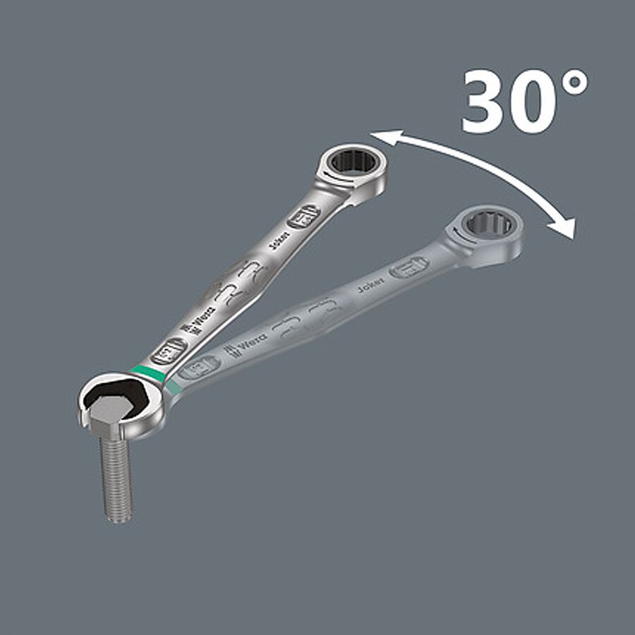 Wera Joker Set Ratcheting Combination Wrench Set - 11 Piece