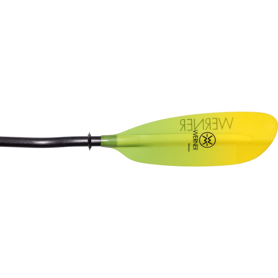 Werner Camano Fiberglass 2-Piece Paddle - Bent Shaft Gradient Citrus