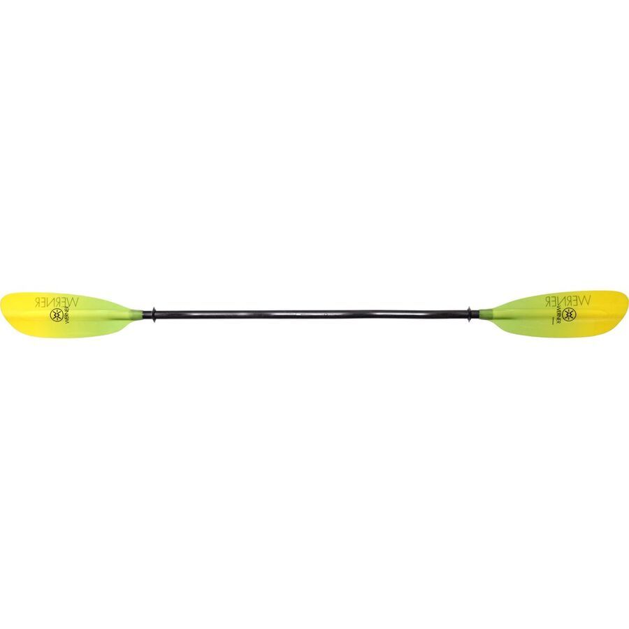 Werner Camano Fiberglass 2-Piece Paddle - Bent Shaft Gradient Citrus