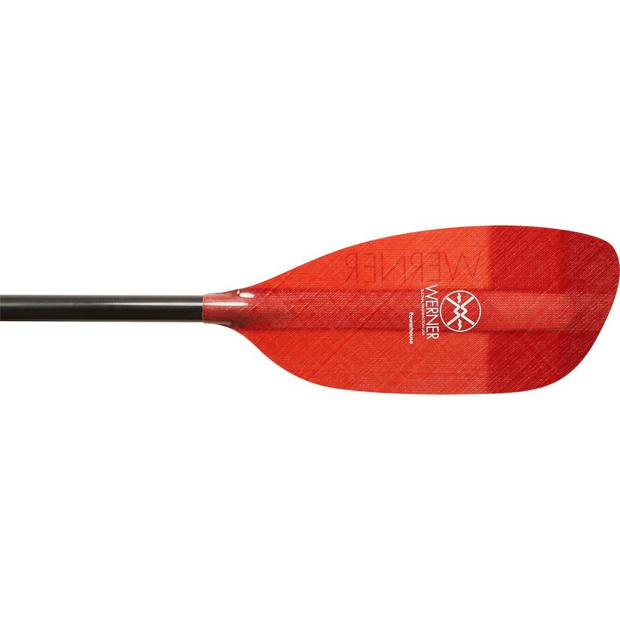 Werner Powerhouse Fiberglass Paddle - Straight Shaft Red