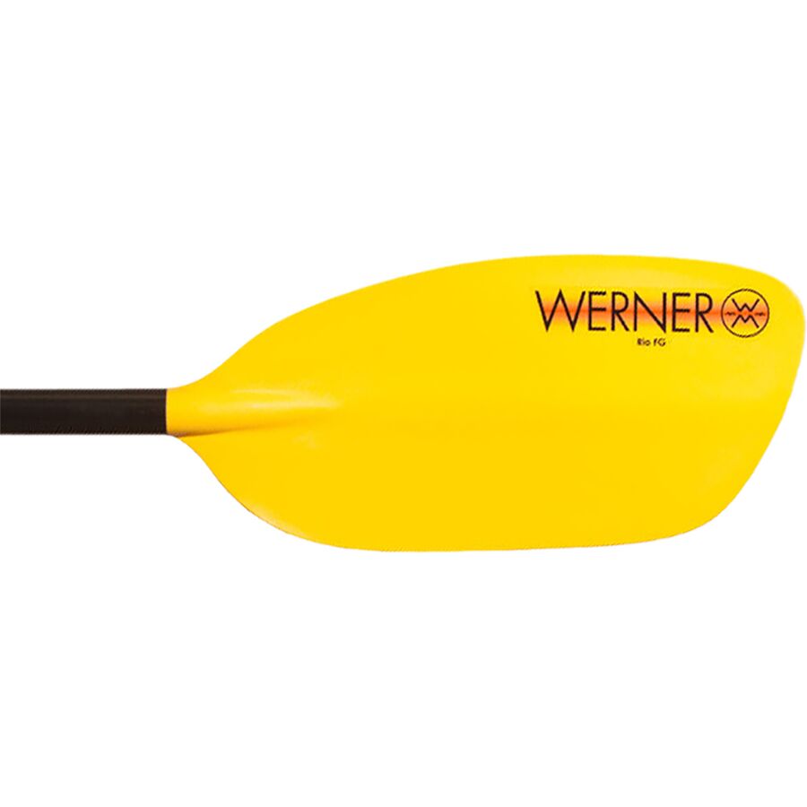 Werner Rio FG 1-Piece Straight Shaft Paddle Yellow