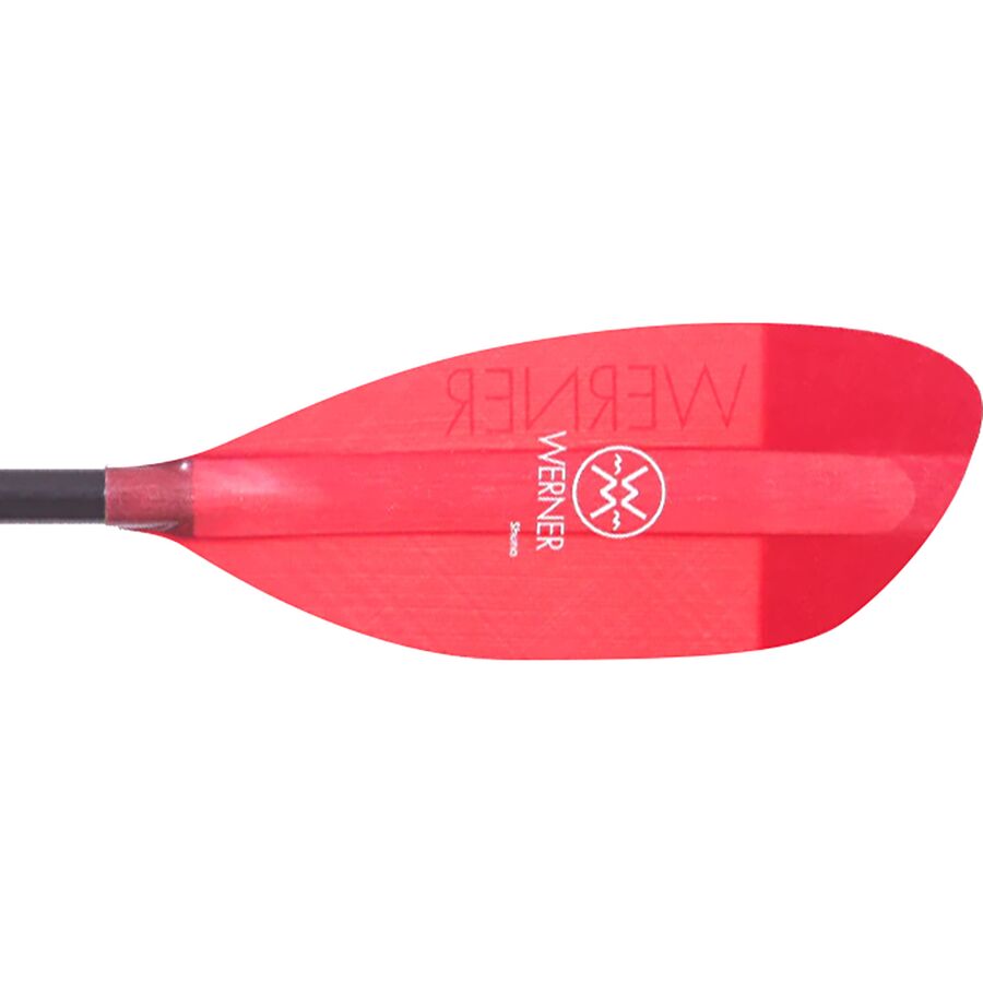 Werner Shuna Fiberglass 2-Piece Paddle - Bent Shaft Red