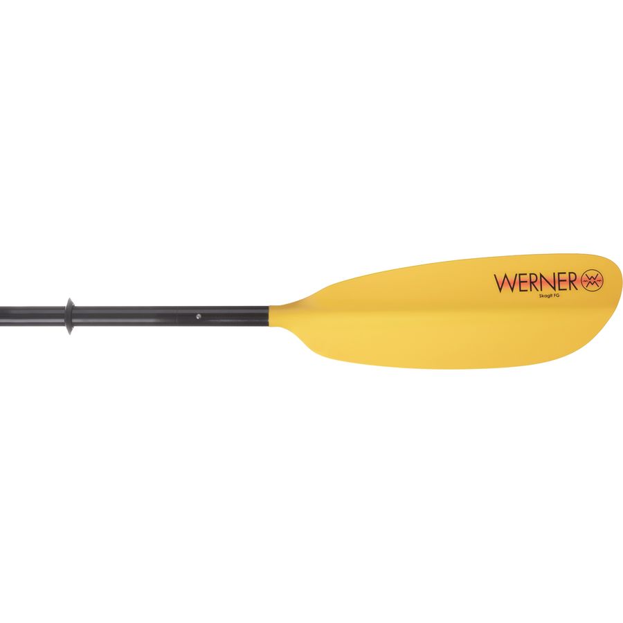 Werner Skagit FG 4-Piece Paddle - Straight Shaft Yellow