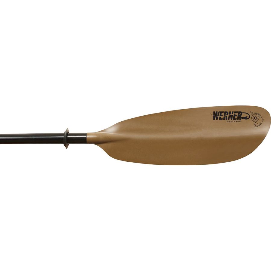 Werner Skagit Hooked 2-Piece Paddle - Straight Shaft Brown