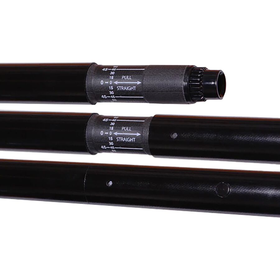 Werner Tybee CF IM 2-Piece Paddle - Straight Shaft Black