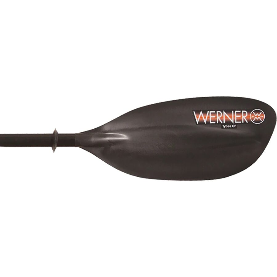 Werner Tybee CF IM 2-Piece Paddle - Straight Shaft Black