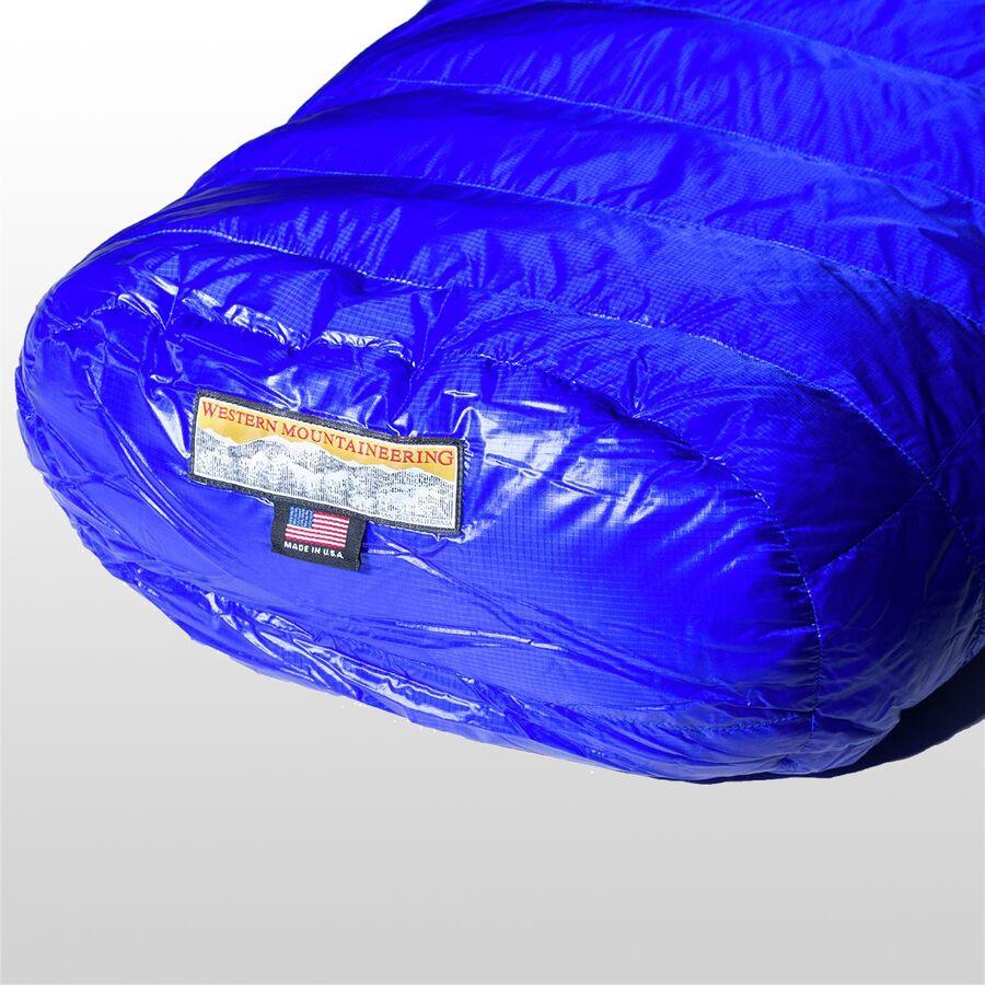 Western Mountaineering UltraLite Sleeping Bag: 20F Down Royal Blue