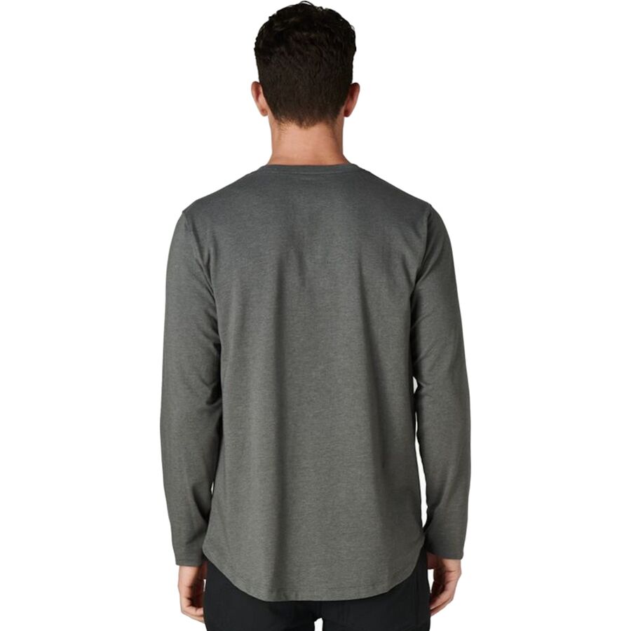 Western Rise X Cotton Long-Sleeve Henley - Men's Concrete