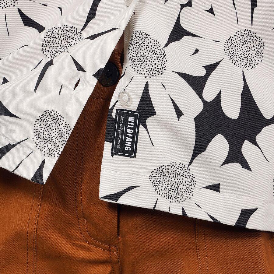 Wildfang The Essential Camp Button Up Sketchy Daisy White/Black
