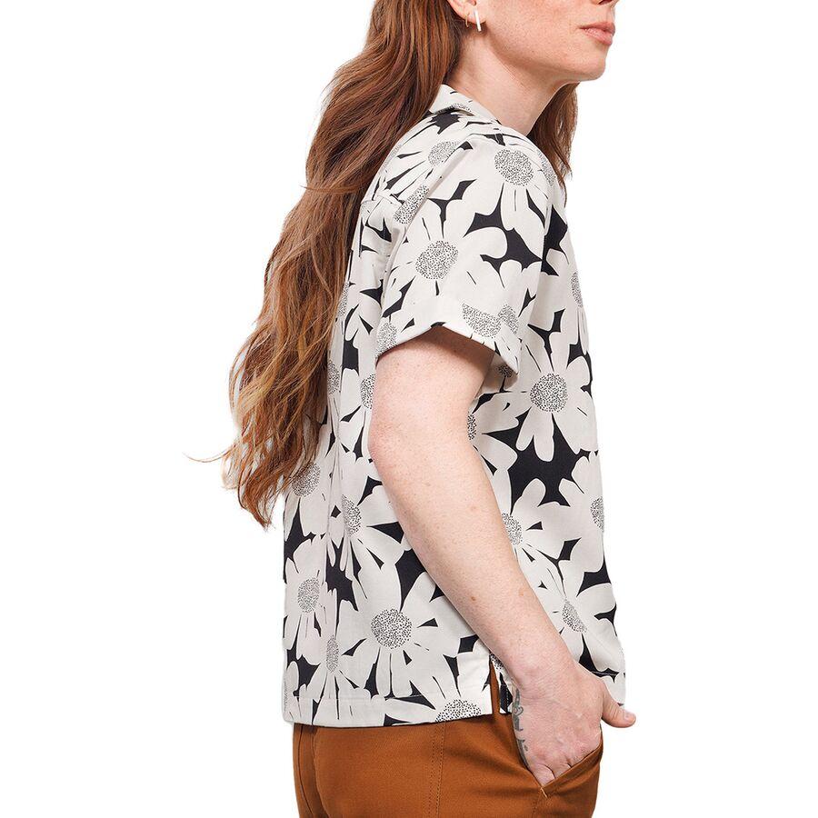 Wildfang The Essential Camp Button Up Sketchy Daisy White/Black