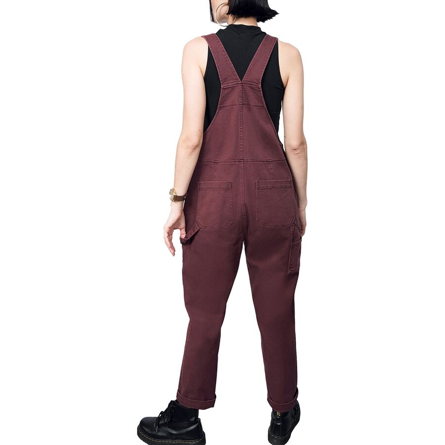 Wildfang The Essential Denim Overall Merlot Denim