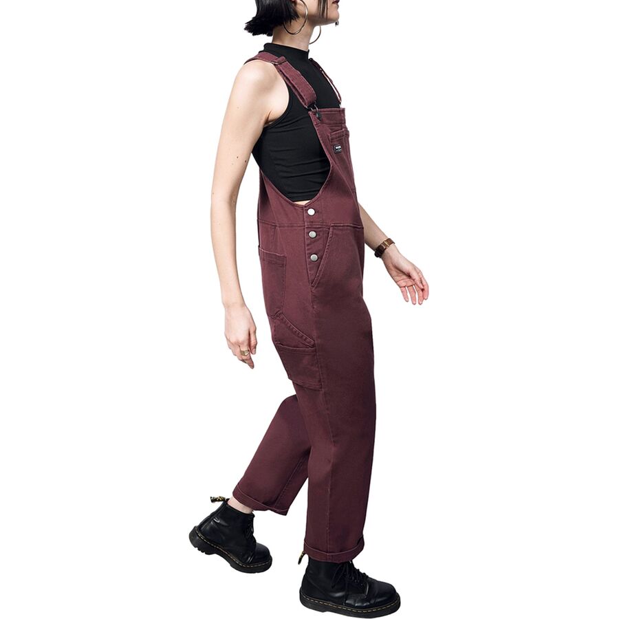 Wildfang The Essential Denim Overall Merlot Denim