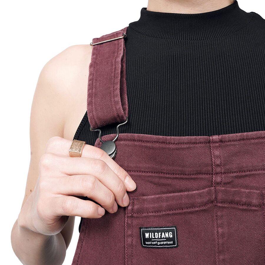 Wildfang The Essential Denim Overall Merlot Denim