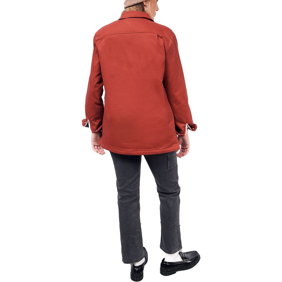 Wildfang The Essential Fleece Lined Shacket Cinnamon