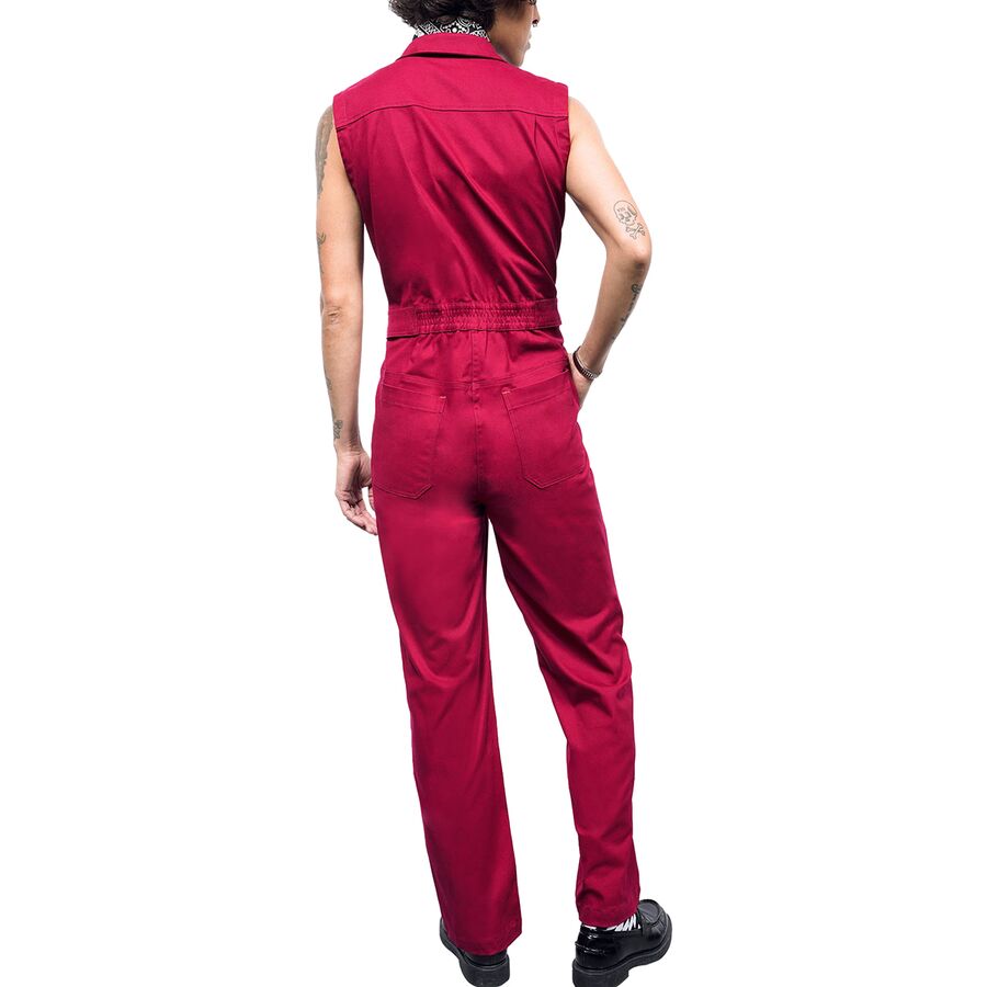 Wildfang The Essential Sleeveless High Waisted Coverall Mulberry