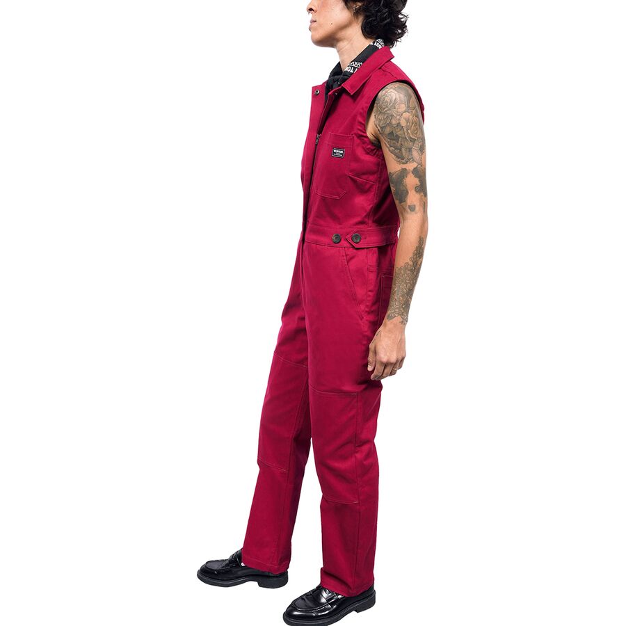 Wildfang The Essential Sleeveless High Waisted Coverall Mulberry