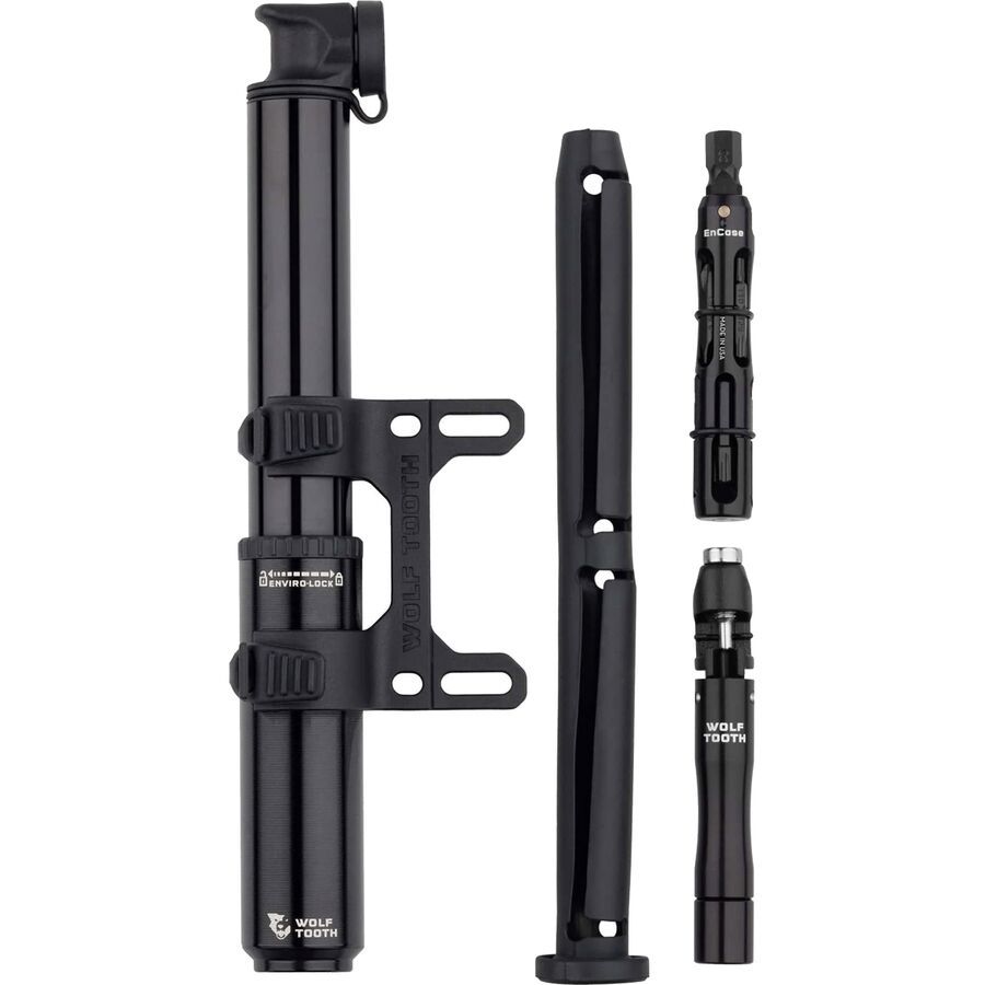 Wolf Tooth Components EnCase Pump 85 Kit Hex Wrench & Chain + Tire Plug Multi-Tools