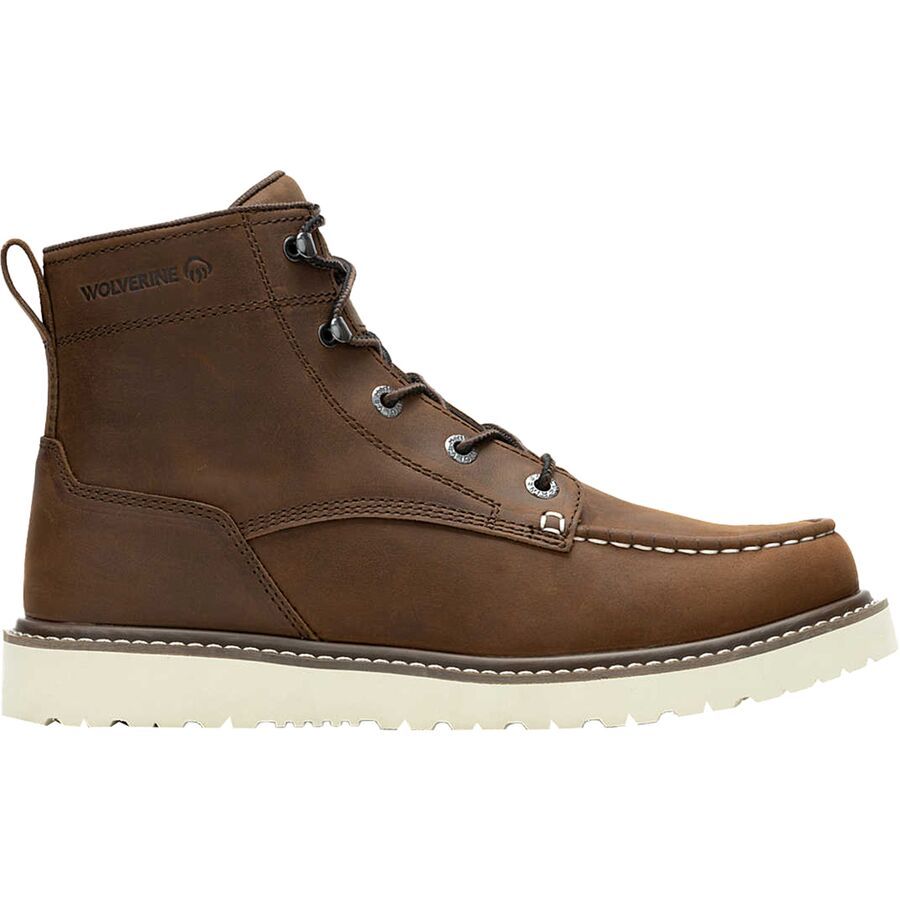 Wolverine Trade Wedge Unlined 6in Moc-Toe Boot - Men's Dark Brown
