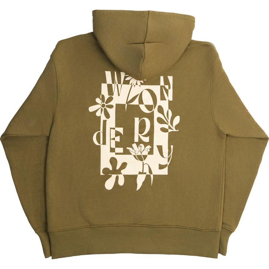 Wondery Geometric Florals Hoodie - Women's Spikemoss