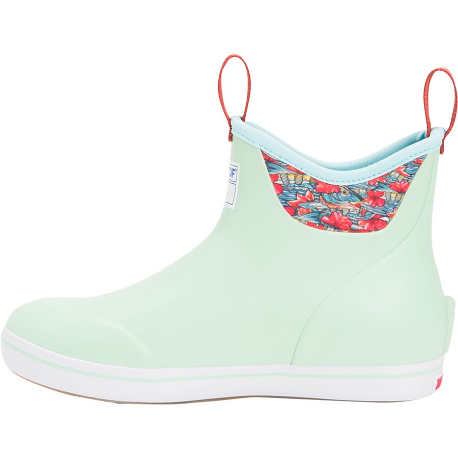 Xtratuf Ankle 6in Fishe Wear Deck Boot - Women's Seafoam/Beauty & The Bonefish