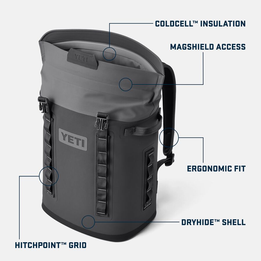 YETI Hopper M20 Backpack Soft Cooler Charcoal