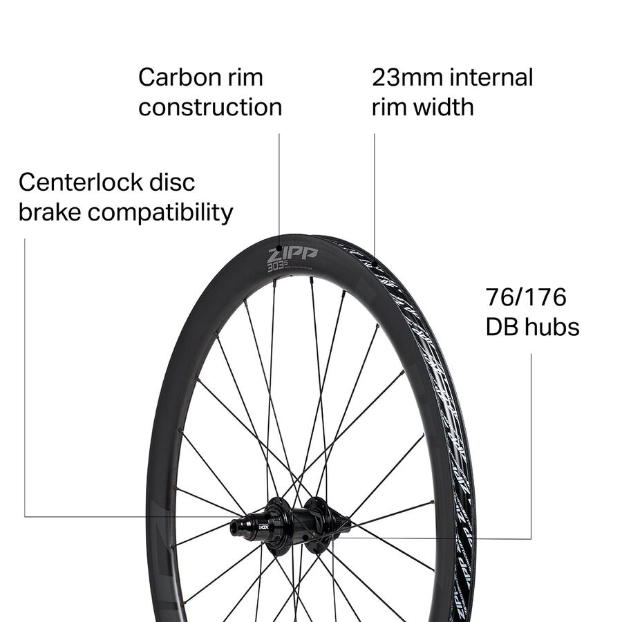 Zipp 303 S Carbon Disc Brake Wheel - Tubeless