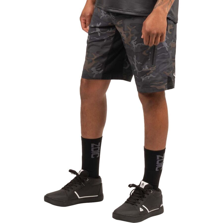 ZOIC Ether Camo Short + Essential Liner - Men's Black Ops